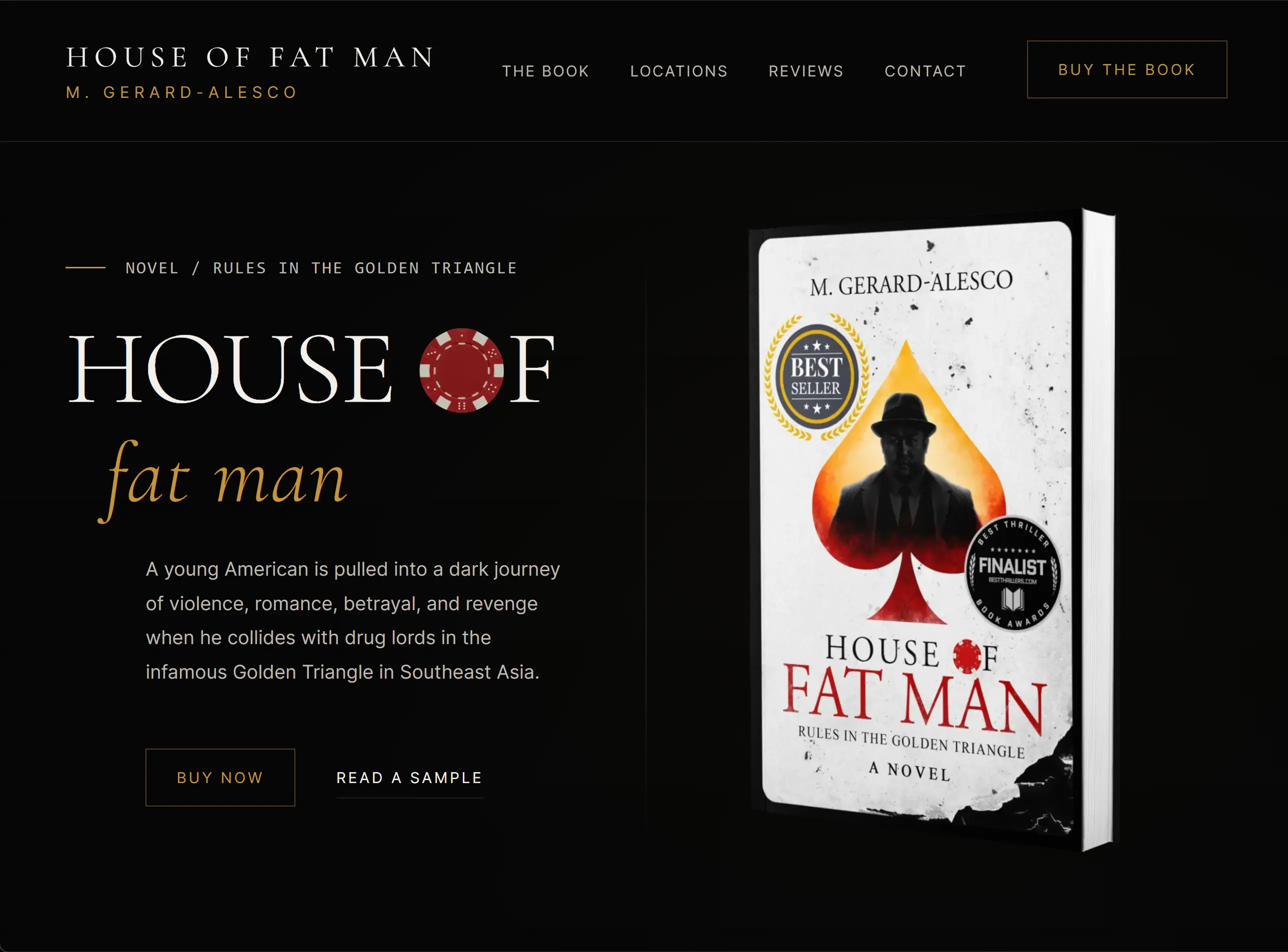 House of Fat Man — custom website designed for Author - Gerard Alesco business in Bluffton SC