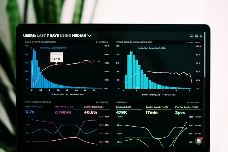 Website performance dashboard showing 95+ Google PageSpeed score for Bluffton business site